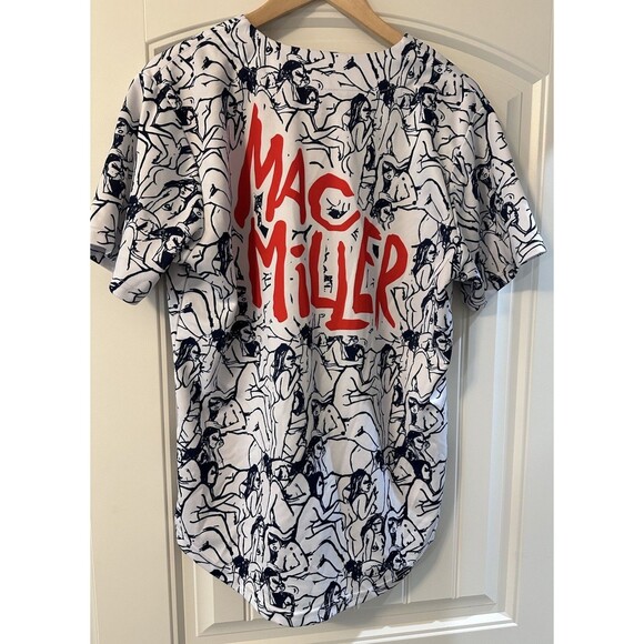 Macadelic Mac miller Rare Tour Button Down Short Sleeve shirt XL  See Measure - Picture 5 of 15